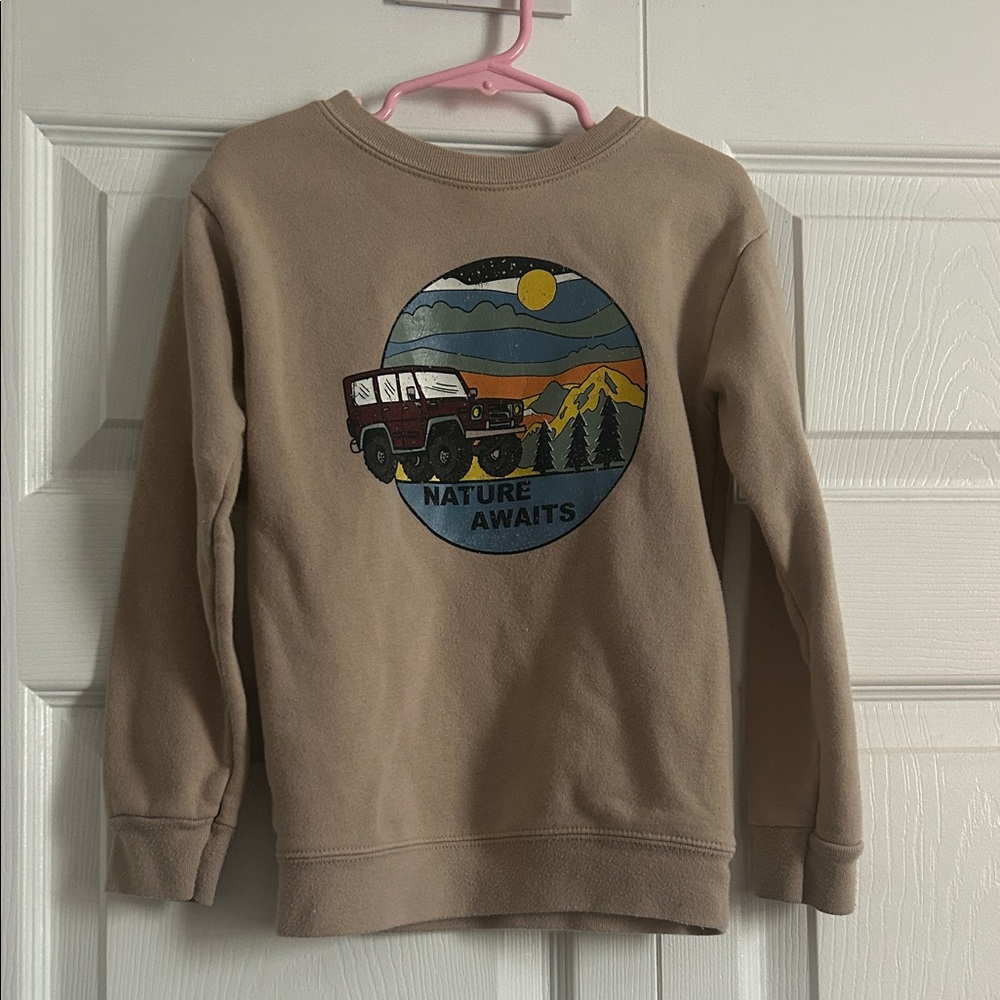 Garanimals Jeep Mountain Scene Sweatshirt Size 5T